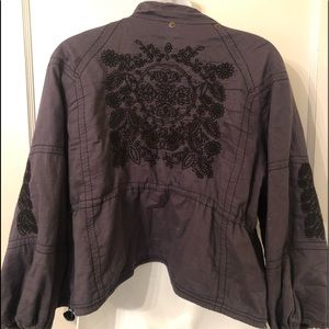Free People Embroidered Jacket